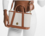 Bolso MK Luisa logo vainilla